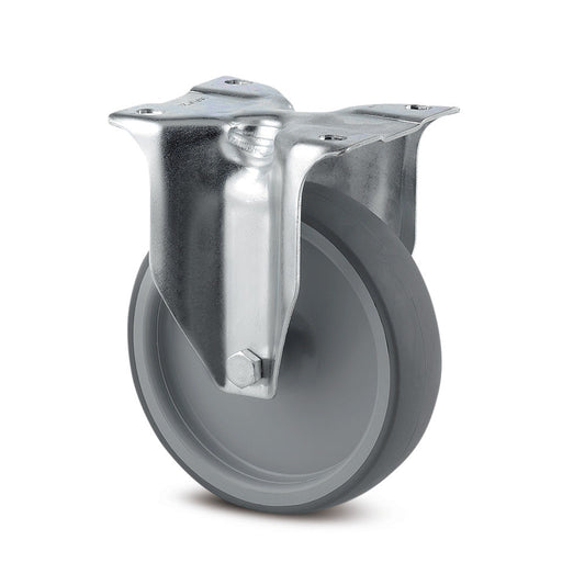 4" FIXED CASTORS THERMOPLASTIC THREAD 3478 PJR 1 P62 INDUSTRIAL CASTORS TENTE