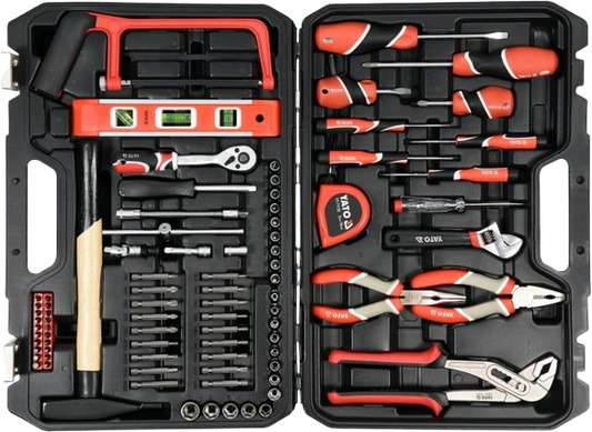 YATO 1/4" Tool Set with Level 88Pcs - YT-38928
