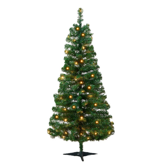 3ft Pre-Lit Christmas Tree with 60 LED Lights – Holiday Decoration
