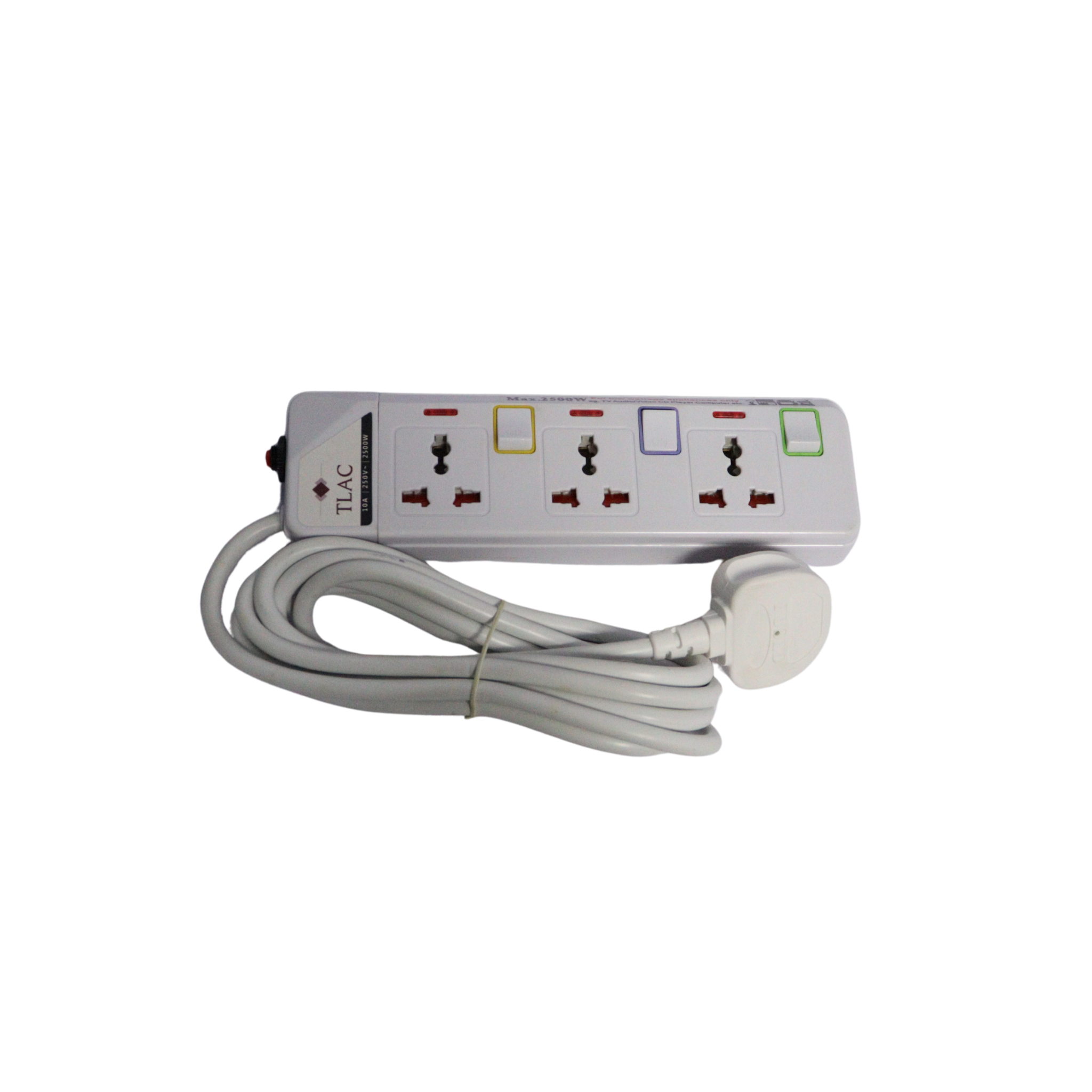 3-Way Extension Socket with Surge Protector – T-103 T | Multi-Plug Pow ...