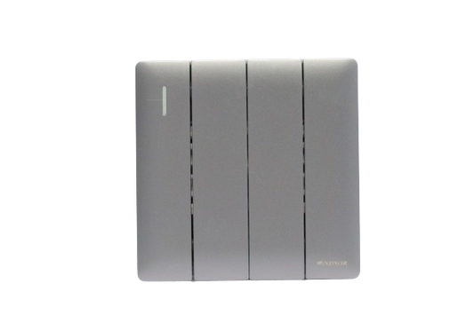 Windsor Innova Silver 4 Gang 2 Way Switch 1A - 91364DS