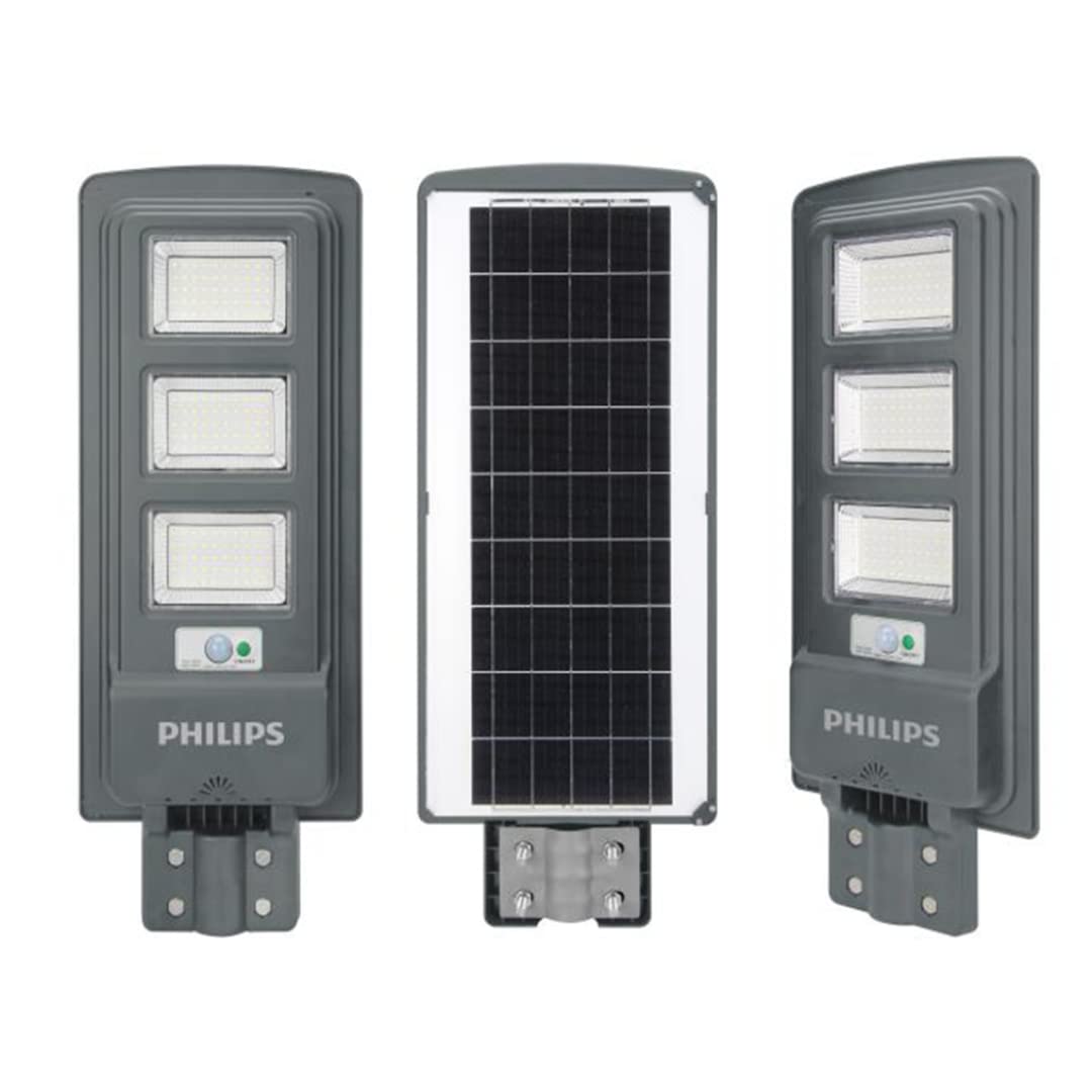 Philips Essential SmartBright All-in-One Solar Street Light – 40W LED, Infrared Remote, ABS Body