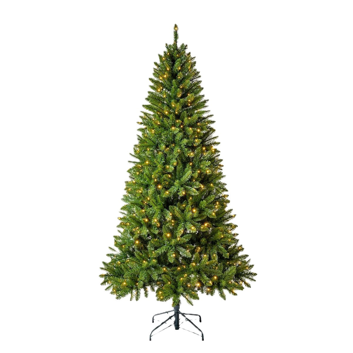 7ft Pre-Lit Green Christmas Tree with 270 LED Lights – Holiday Decoration