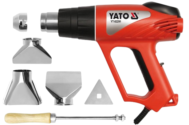 YATO Hot Air Gun with Accessories  - YT-82291BS