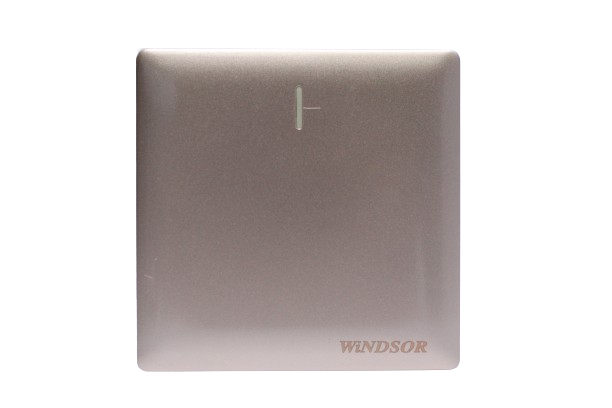 Windsor Innova Silver 1 Gang 2 Way Switch, 1A - 9132DS