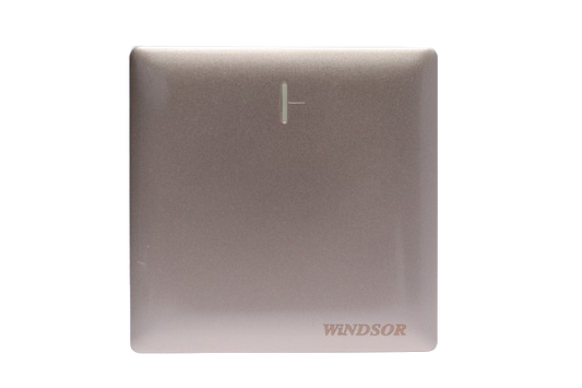 Windsor Innova Silver 1 Gang 2 Way Switch, 1A - 9132DS