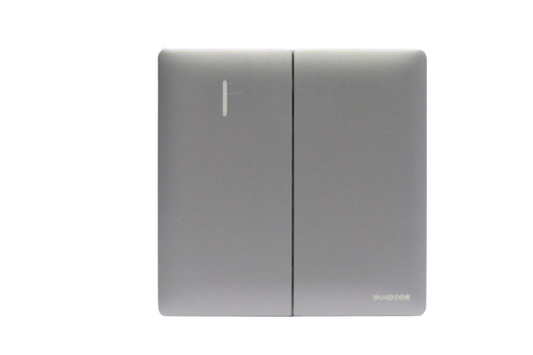 Windsor Innova Grey 2 Gang 2 Way Switch 1A - 9134EFGR