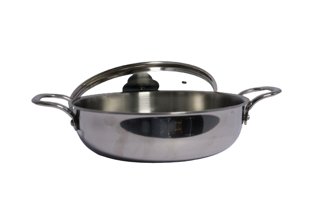Bajaj KADHAI 24MM with Induction Base and Glass Lid - AIKR24GL