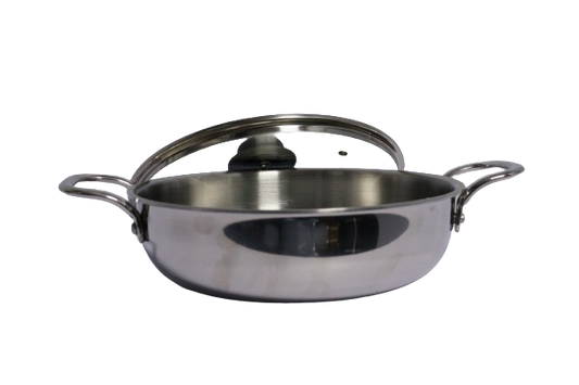 Bajaj KADHAI 24MM with Induction Base and Glass Lid - AIKR24GL
