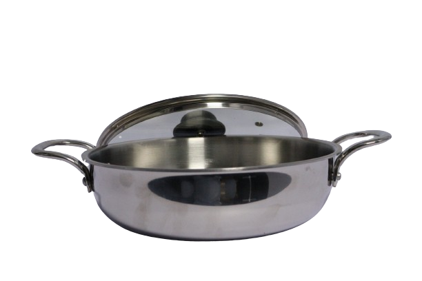 Bajaj KADHAI 26MM with Induction Base and Glass Lid - AIKR26GL