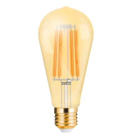 ST38 Golden LED Filament Bulb, 4W, E14, 2000-2700K