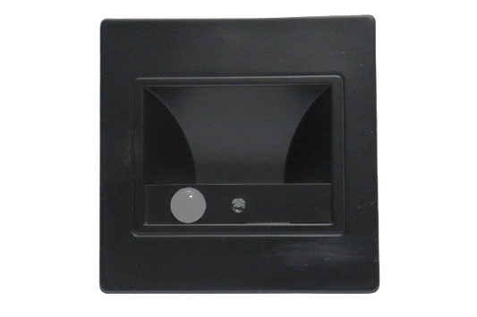1.5W Wall Light with Sensor Black 3K - CHERRY3, ABS WINDSOR
