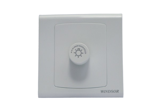 Windsor Royal Star White 1 Gang 5W Dimmer Switch, Single Pole - D355