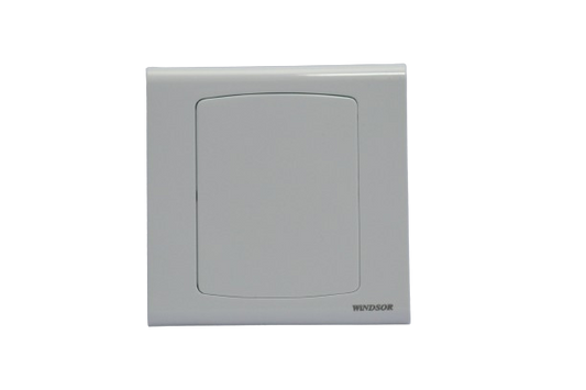 Windsor Royal Star White 1 Gang Blank Plate - D41