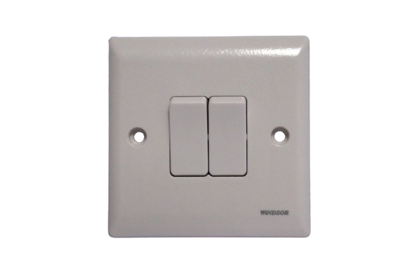 Windsor Ivory 2 Gang 2 Way Switch 1A - E34