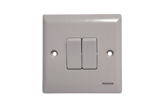 Windsor Ivory 2 Gang 2 Way Switch 1A - E34