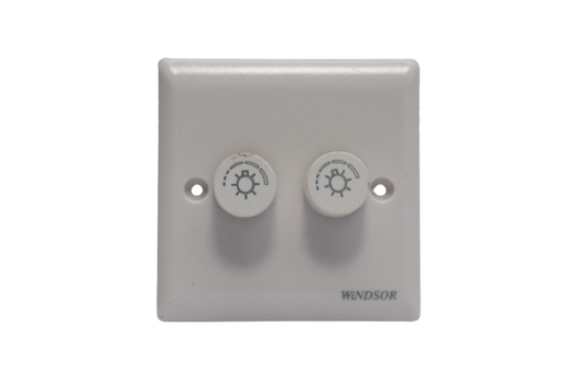 Windsor Ivory 2 Gang 4W Dimmer Switch - E354