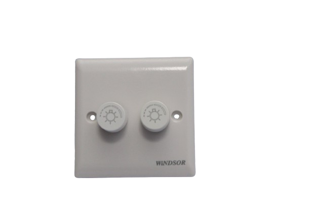Windsor Ivory 2 Gang 5W Dimmer Switch - E356