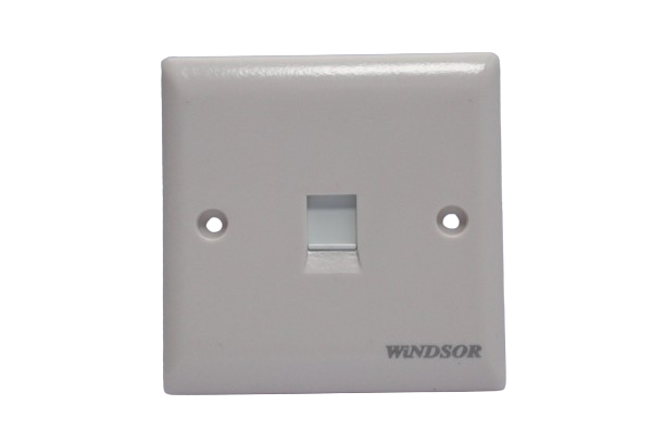 Windsor Ivory 1 Gang RJ45 Data Socket - E442