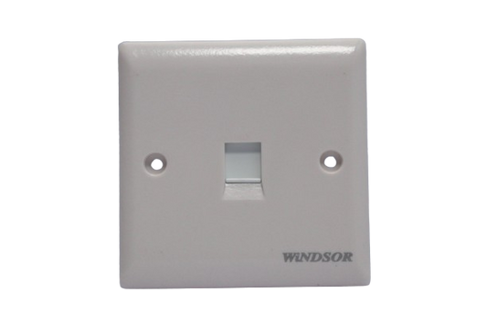 Windsor Ivory 1 Gang RJ45 Data Socket - E442
