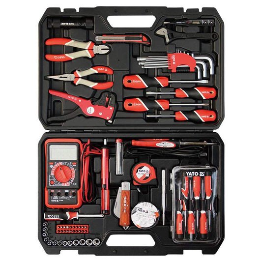 YATO Professional Electrician Tool Set, 68-Piece Kit - Model YT-394