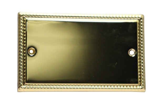 Windsor Noble Gold 2 Gang Blank Plate - G42