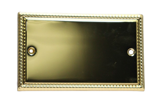 Windsor Noble Gold 2 Gang Blank Plate - G42