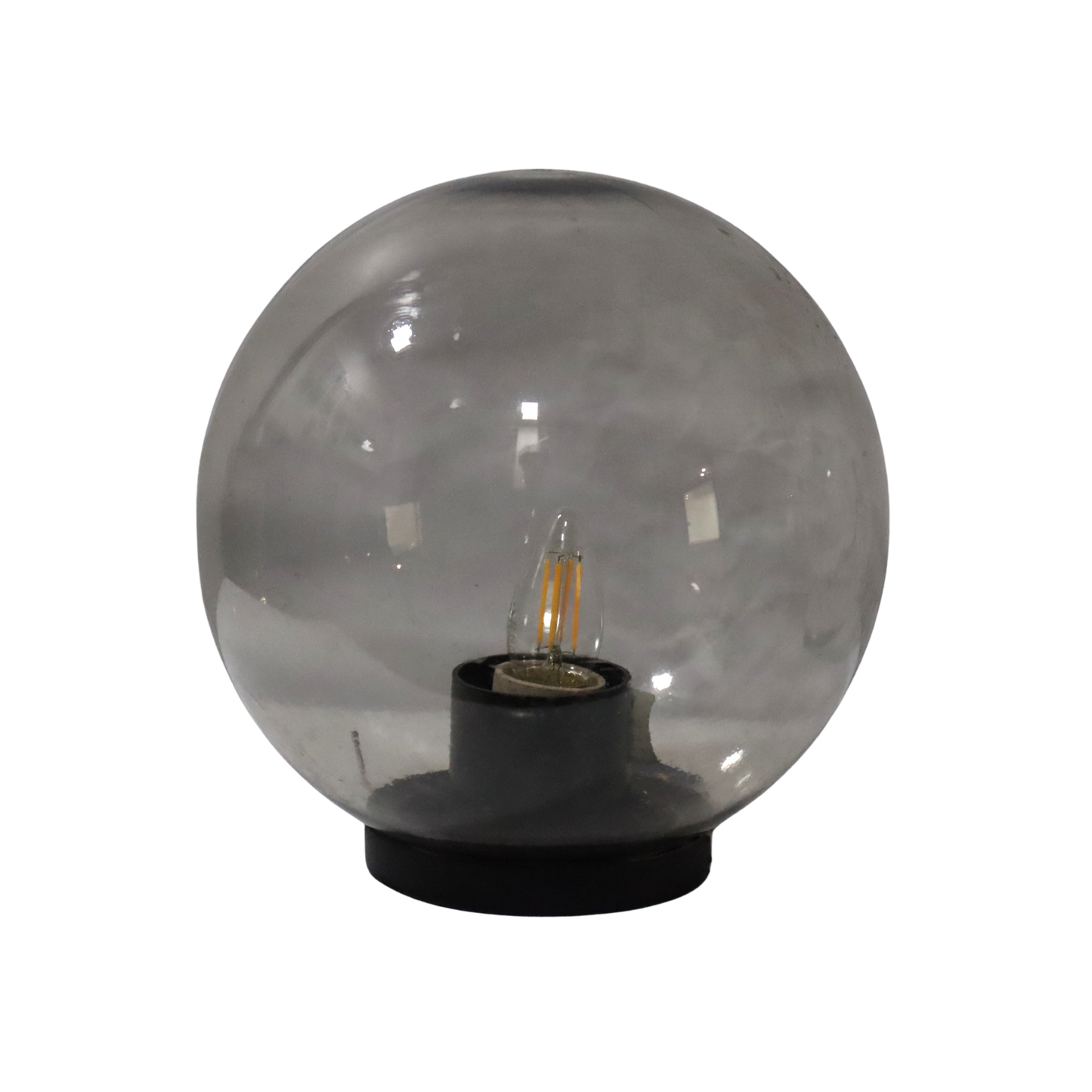 GBL-250-B Ball Light Fitting – Light Grey/Clear, Made in Kenya