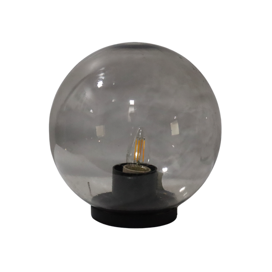 GBL-250-B Ball Light Fitting – Light Grey/Clear, Made in Kenya
