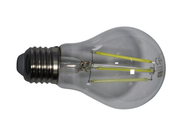 8W LED Filament Lamp, E27 Base, 2700K Warm White, A60 Shape