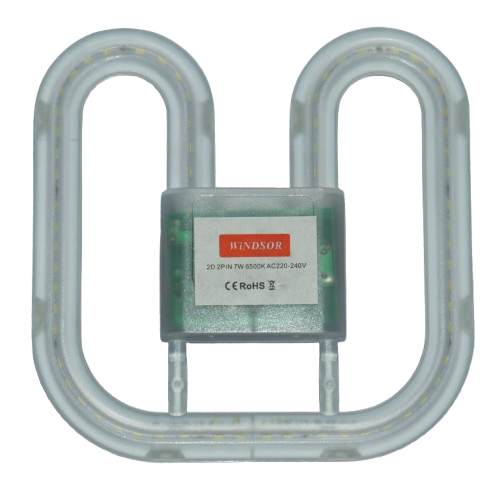 14W LED 2D 4-Pin Lamp, 2700K Warm White