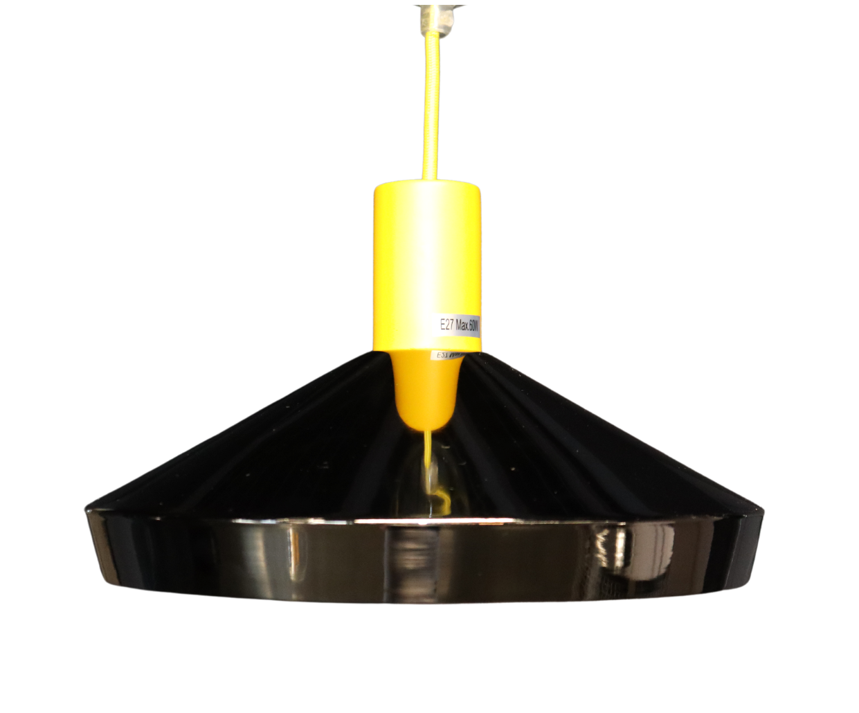 Leon & Sam Pendant Lamp Set – Yellow Finish, E27 Base