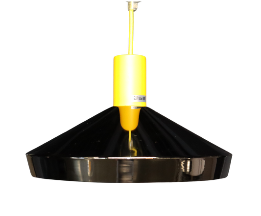 Leon & Sam Pendant Lamp Set – Yellow Finish, E27 Base