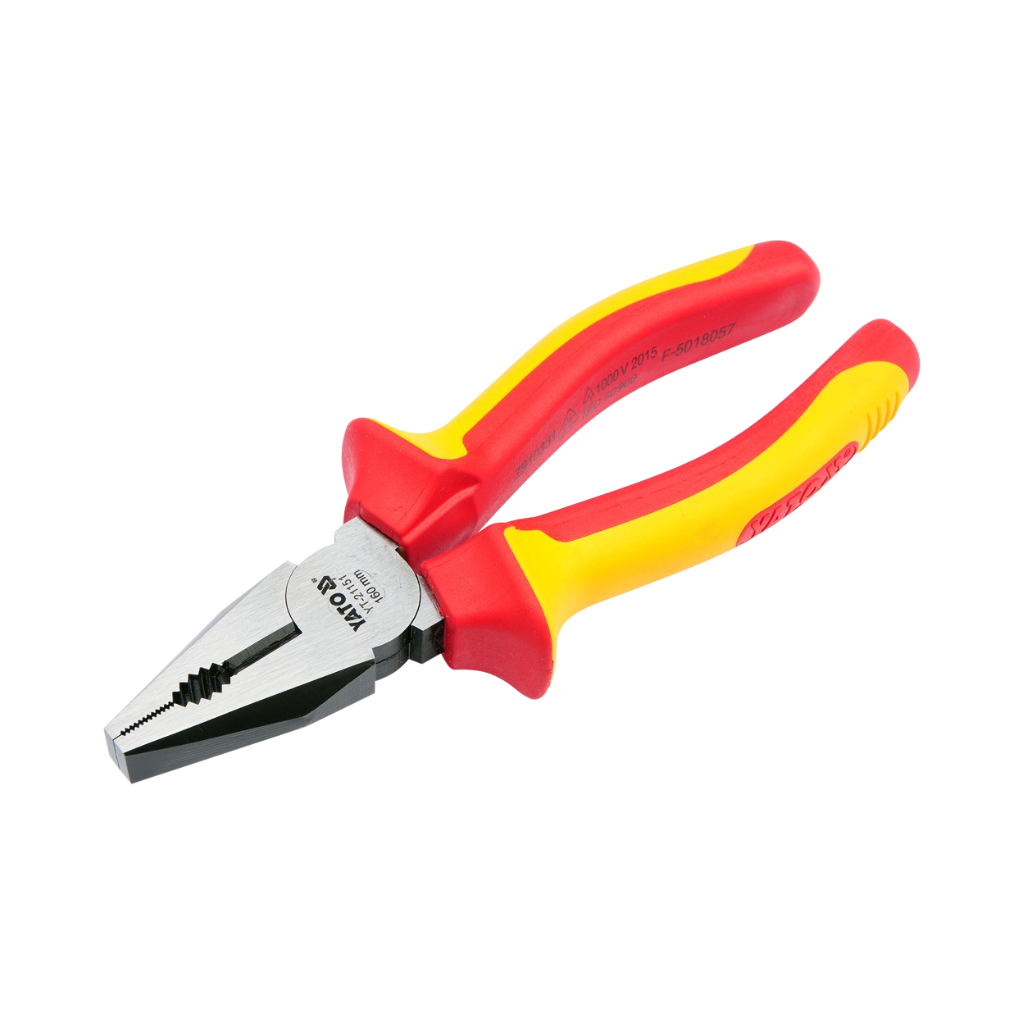 YATO Insulated Combination Pliers 160MM VDE Certified Electrical Tool YT-21151