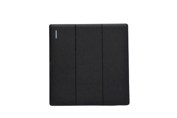 Windsor L&L Range Black Velvet Touch 3 Gang 2 Way Switch 1A - L36B
