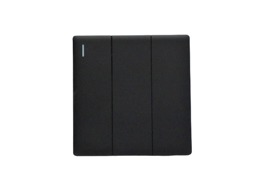 Windsor L&L Range Black Velvet Touch 3 Gang 2 Way Switch 1A - L36B