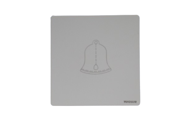 Windsor L&L Range Brushed White Bell Switch 1A - L317W
