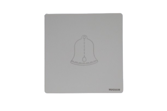 Windsor L&L Range Brushed White Bell Switch 1A - L317W