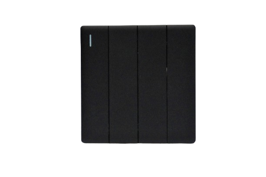 Windsor L&L Range Black Velvet Touch 4 Gang 2 Way Switch 1A - L364B