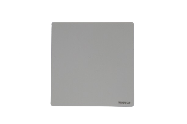 Windsor L&L Range Brushed White 1 Gang Blank Plate - L41W