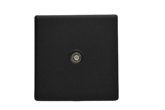 Windsor L&L Range Black Velvet Touch Coaxial Socket - L432B