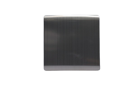 Windsor Metal Silk Silver 1 Gang Blank Plate - MS41Y