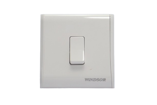 Windsor Pioneer White 1 Gang 2 Way Intermediate Switch - P313F