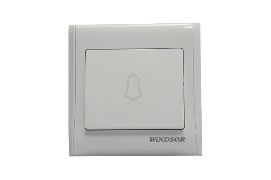 Windsor Pioneer White Bell Switch Wide Toggle - P317F