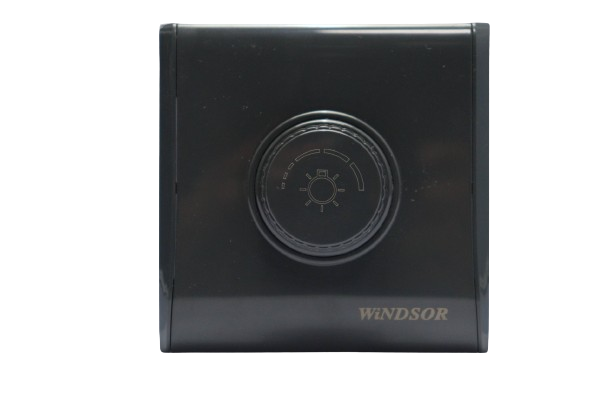 Windsor Pioneer Gun Metal 1 Gang 5W Dimmer Switch - P355DH