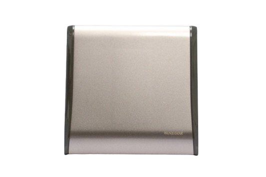 Windsor Pioneer Gun Metal Grey 1 Gang Blank Plate - P41GB