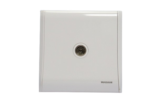 Windsor Pioneer White Coaxial Socket - P432F