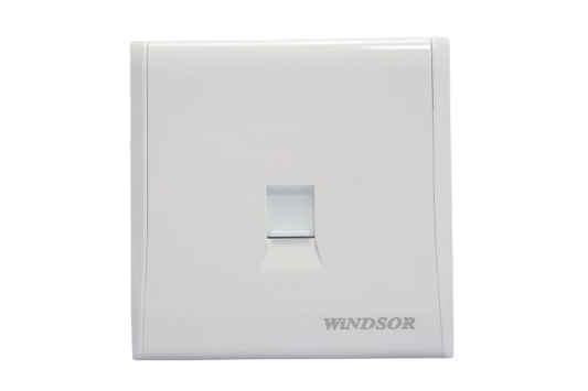 Windsor Pioneer White 1 Gang RJ45 Data Socket - P442F