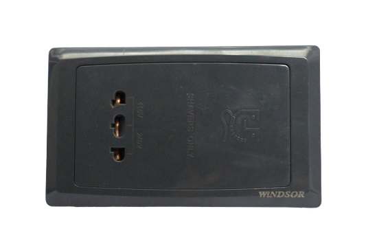 Windsor Pioneer Shaver Socket Gun Metal - WIN1952