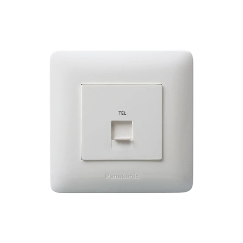 RJ11/RJ12 1-Gang Telephone Socket